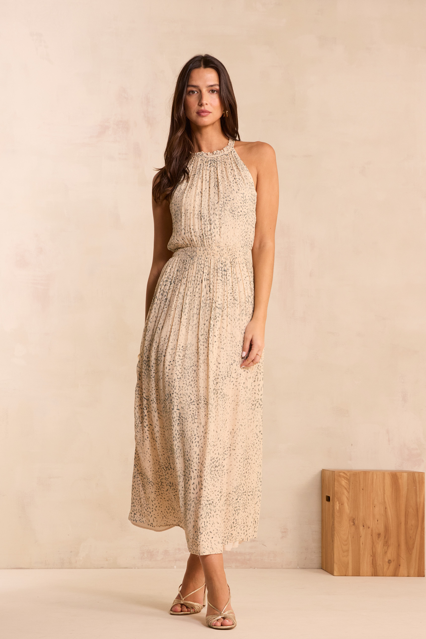 Robe imprimée fluide et droite BAY, Maison 123