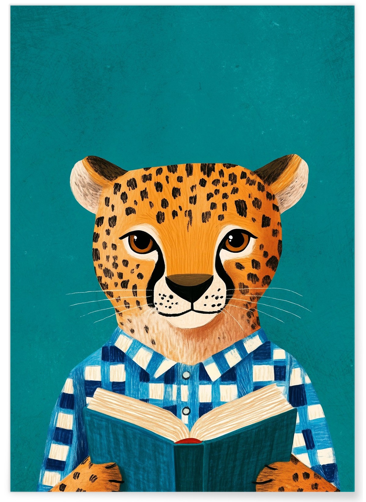 Affiche Guépard lecteur, L'AFFICHERIE
