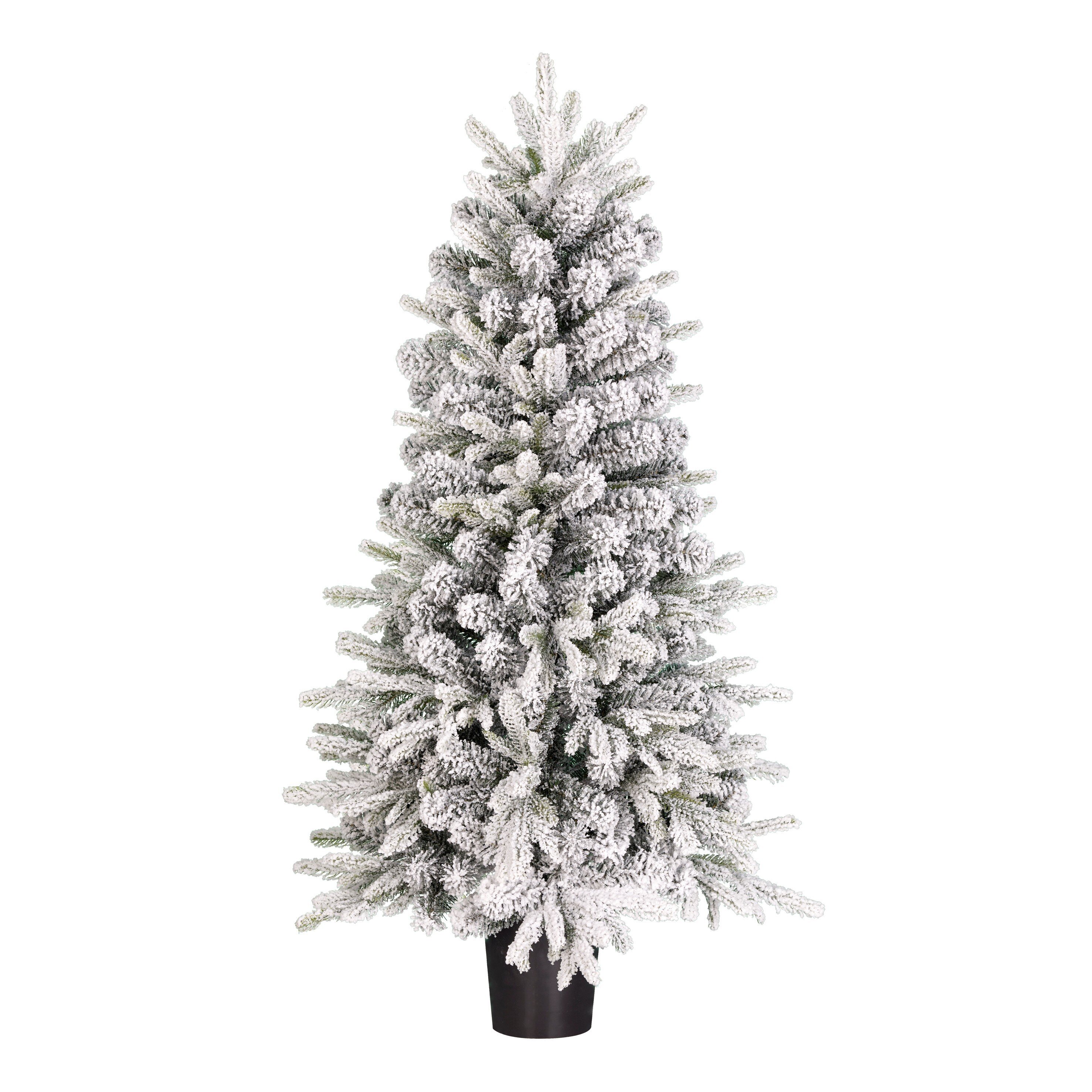 Sapin de Noël artificiel enneigé H120 cm GRIMSHAW, BLACK BOX TREES