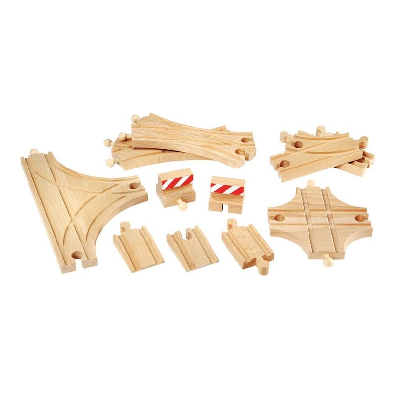 BRIO World Coffret Évolution Intermédiaire 33402 – 16 Rails Pour Agrandir Votre Circuit Train En Bois Dès 3 Ans