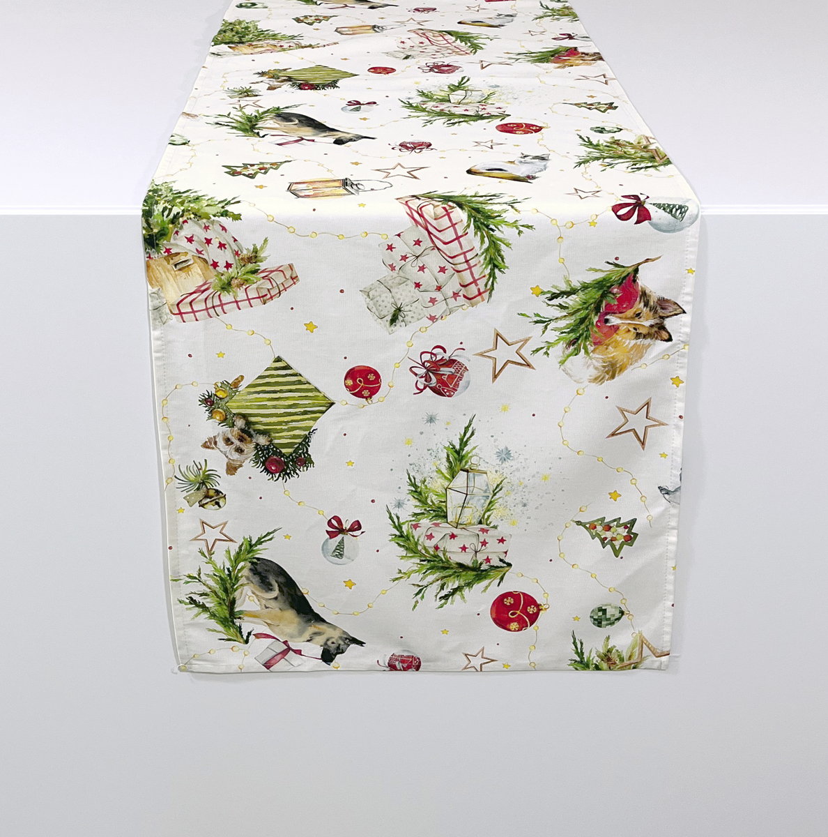 Chemin de table de NOËL PUPPIES 50x150 cm, NAF NAF HOME