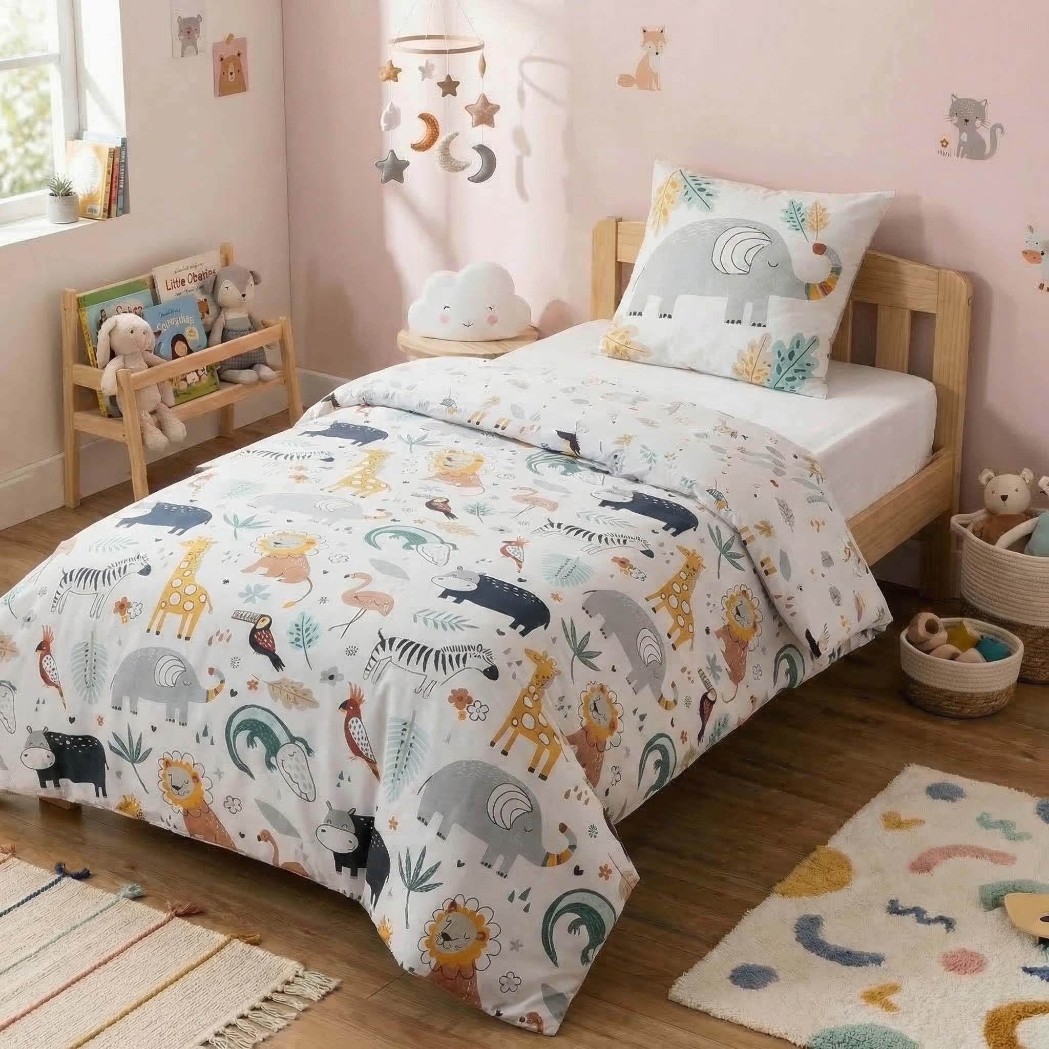 Couette imprimée Coton avec taie Savannah, EDEN