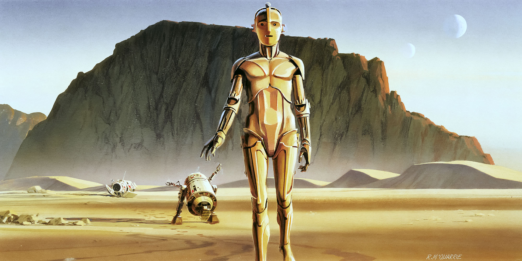 Papier peint Komar - Star Wars Classic RMQ Droids - 500 x 250 cm, HEXOA