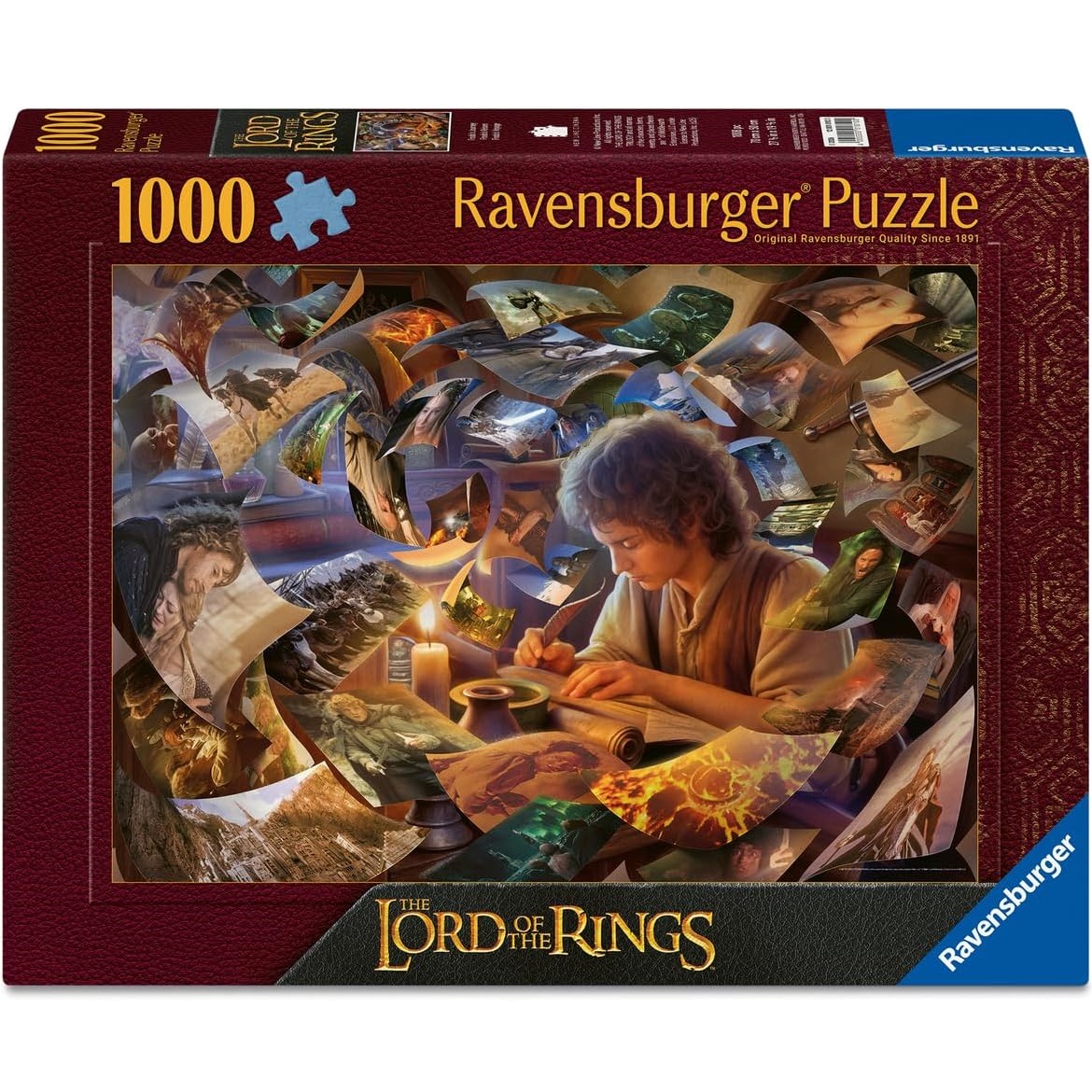 Puzzle Le voyage de Frodon 1000 pcs, RAVENSBURGER