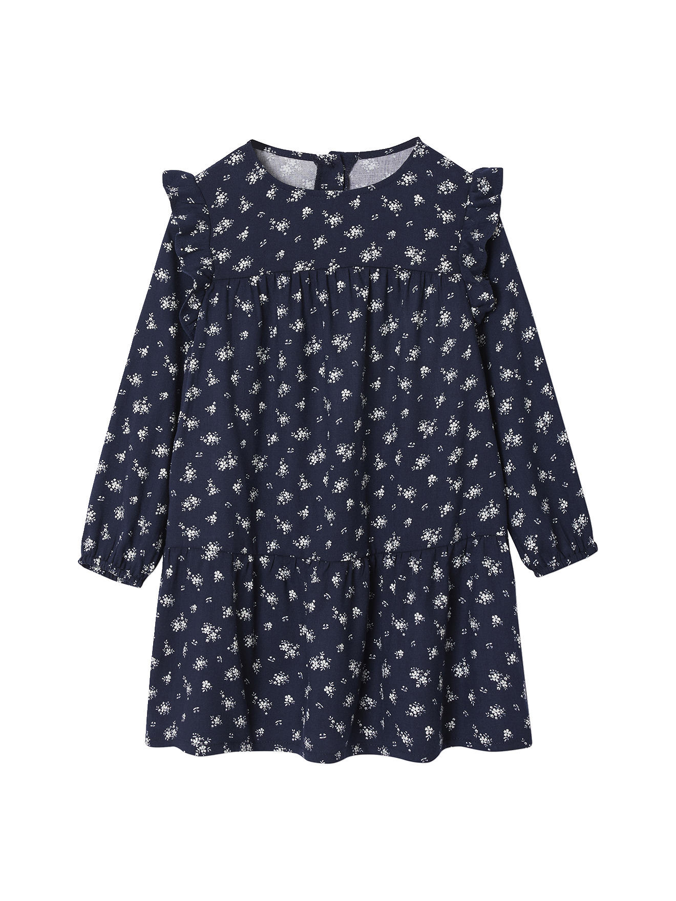Robe imprimée à volants, VERTBAUDET