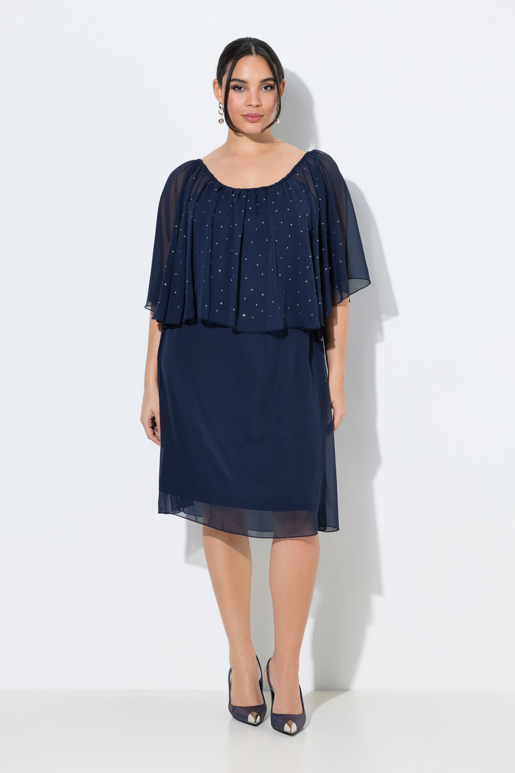 Robe avec voile en mousseline, ULLA POPKEN