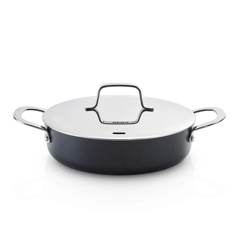 Sauteuse avec 2 anses et son couvercle Maestro 24 cm, BEKA