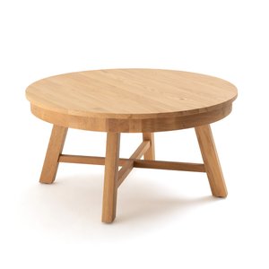 Zebarn Round Solid Oak Coffee Table LA REDOUTE INTERIEURS image