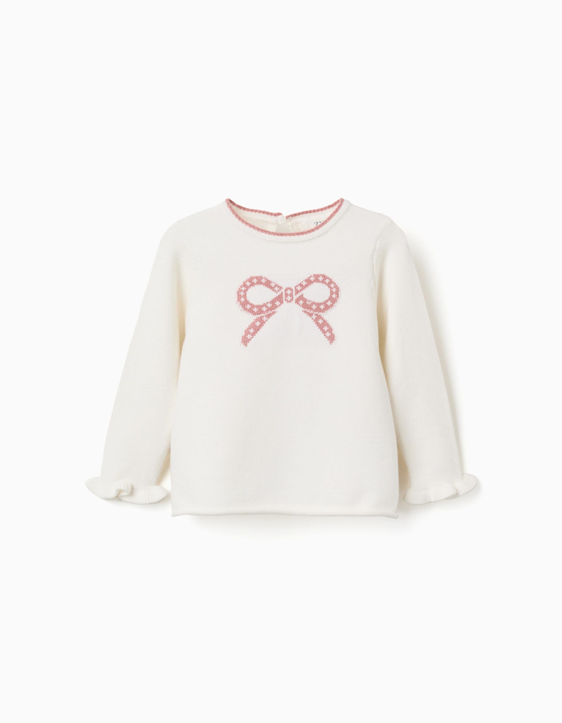 Pull en maille avec nœud jacquard, ZIPPY