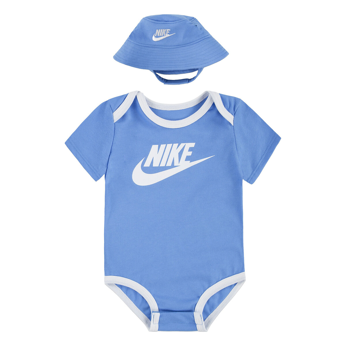 Image of Newborn Bodysuit/Bucket Hat Outfit in Cotton Mix