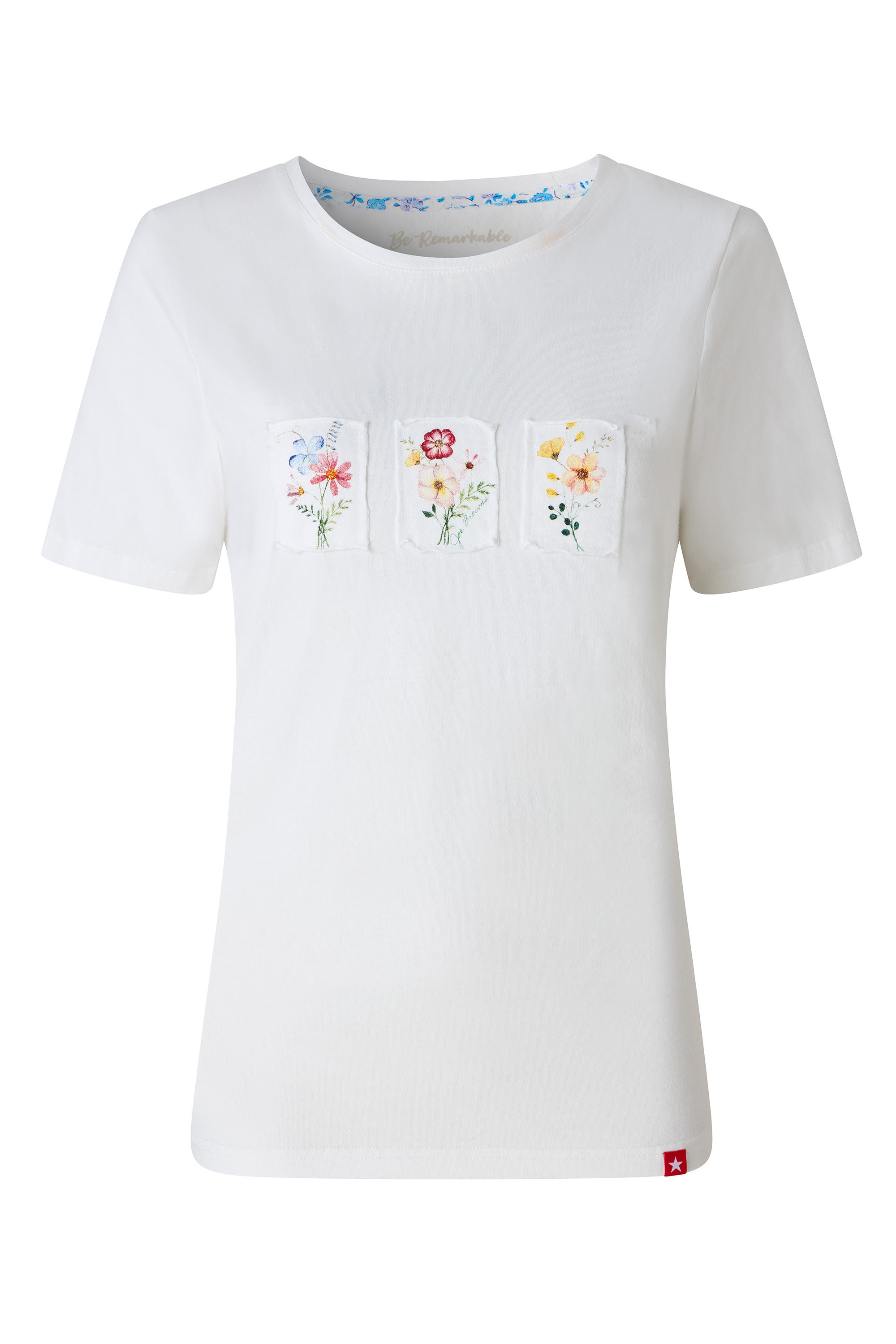 T-shirt à motif patch floral, JOE BROWNS