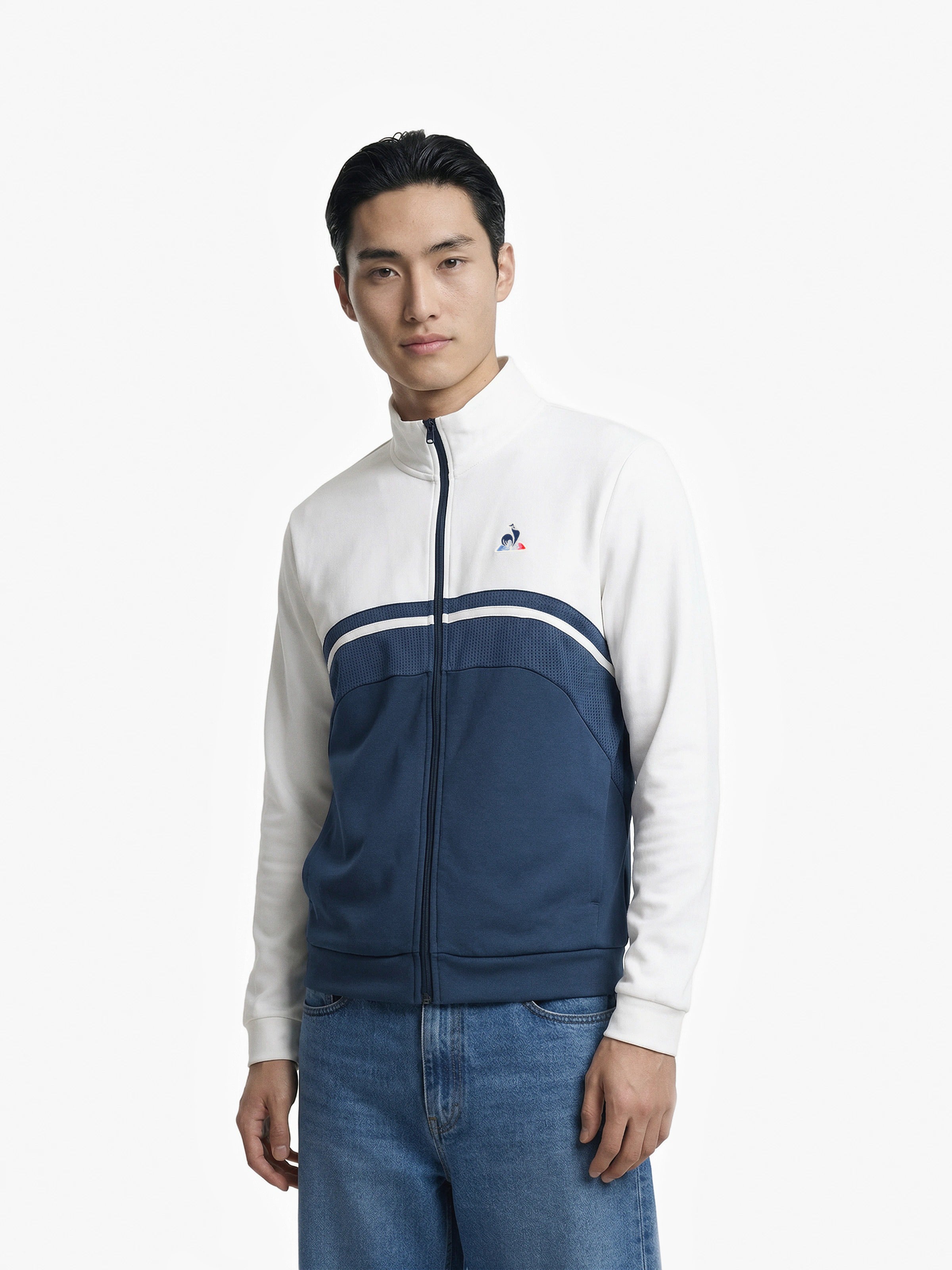 Sweat zippé Contemporain, LE COQ SPORTIF