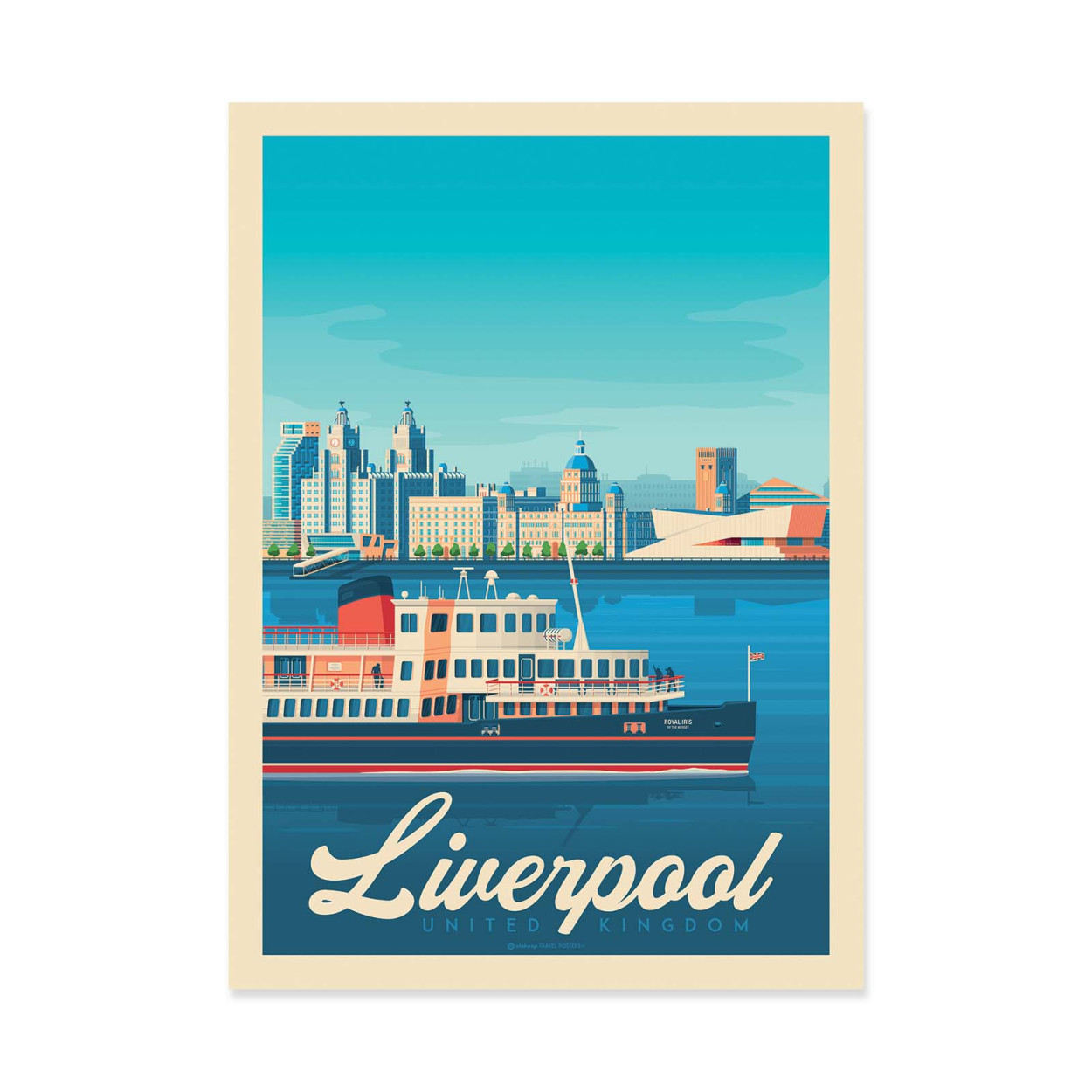 Affiche d'art - Liverpool - Olahoop Travel Posters, WALL EDITIONS