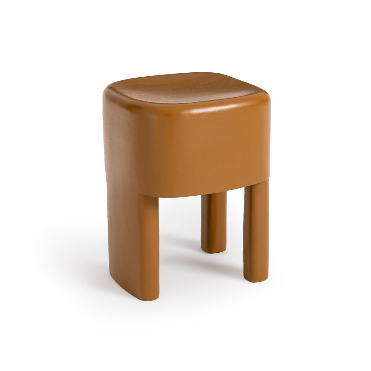Product photograph of Oreus Side Table In Solid Mango Wood from La Redoute UK