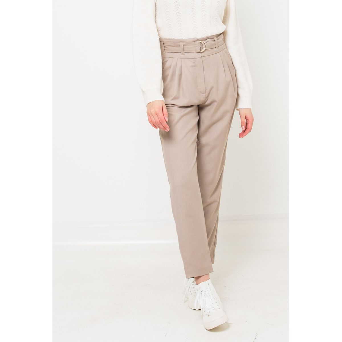 pantalon taupe femme