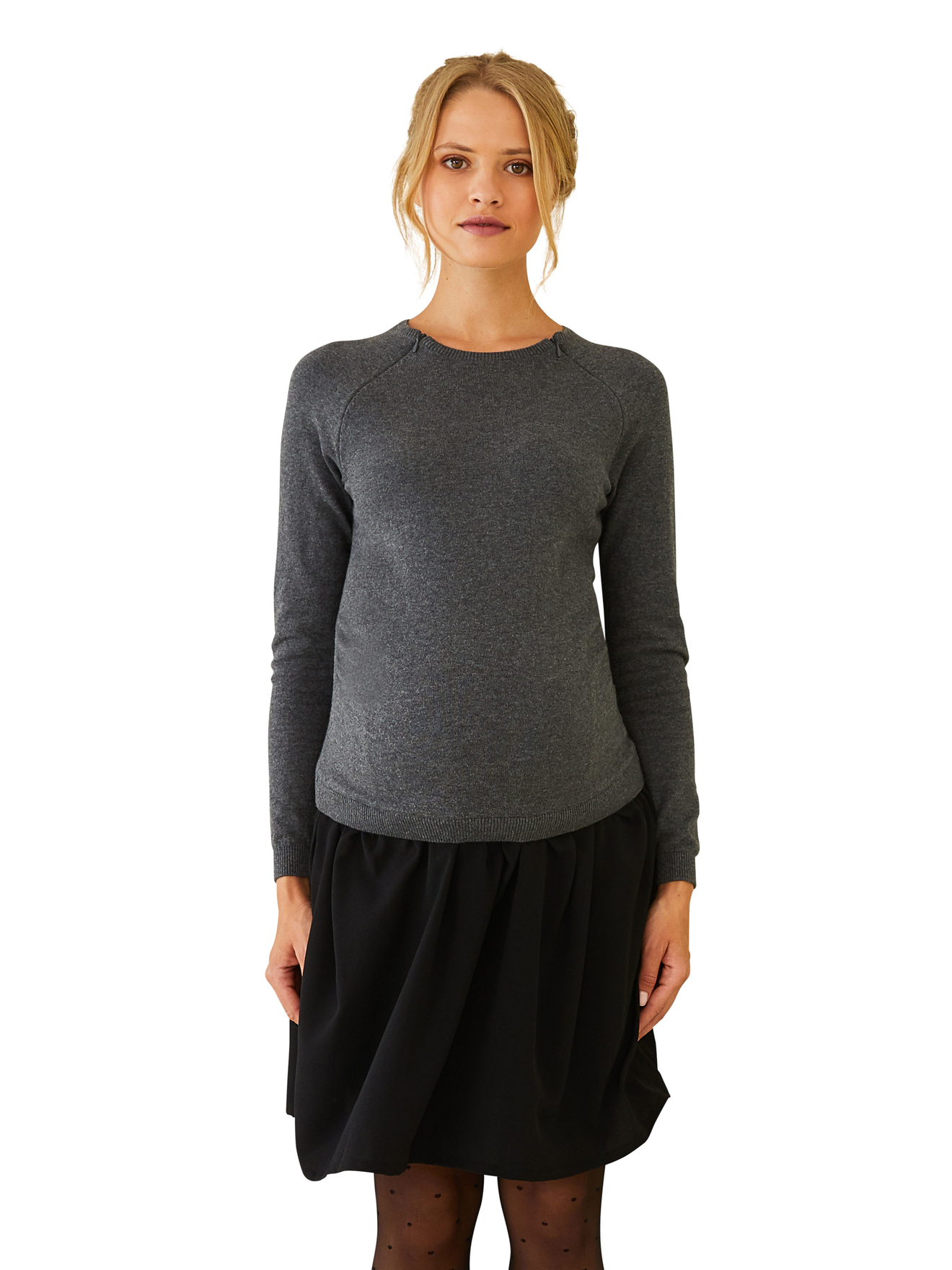 Robe bi-matière grossesse et allaitement, VERTBAUDET