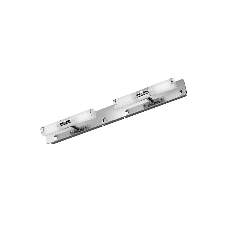 applique salle de bain ip44 classe 2 chrome orpheon 4 lumieres led