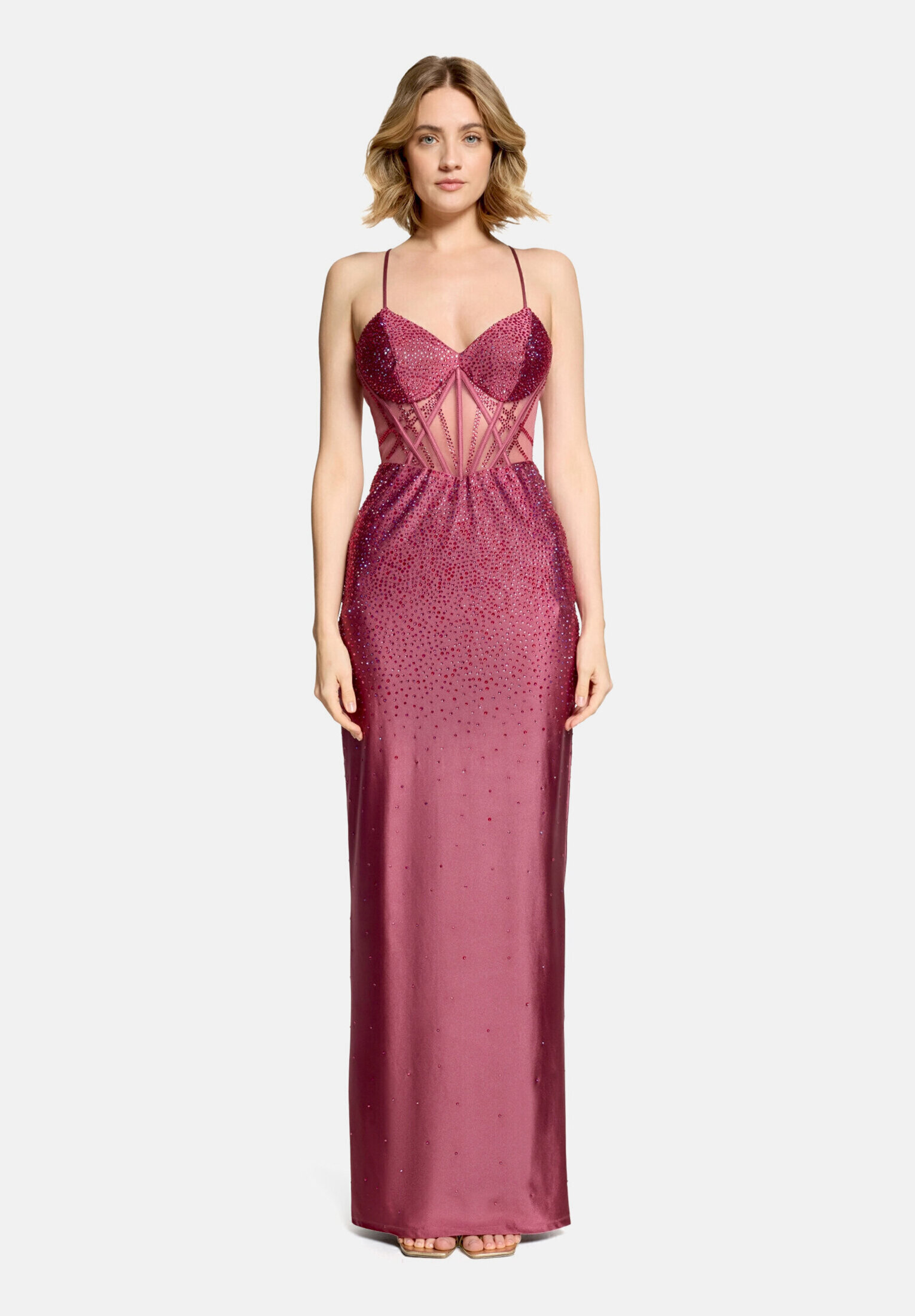 Robe de soirée au look scintillant, VERA MONT