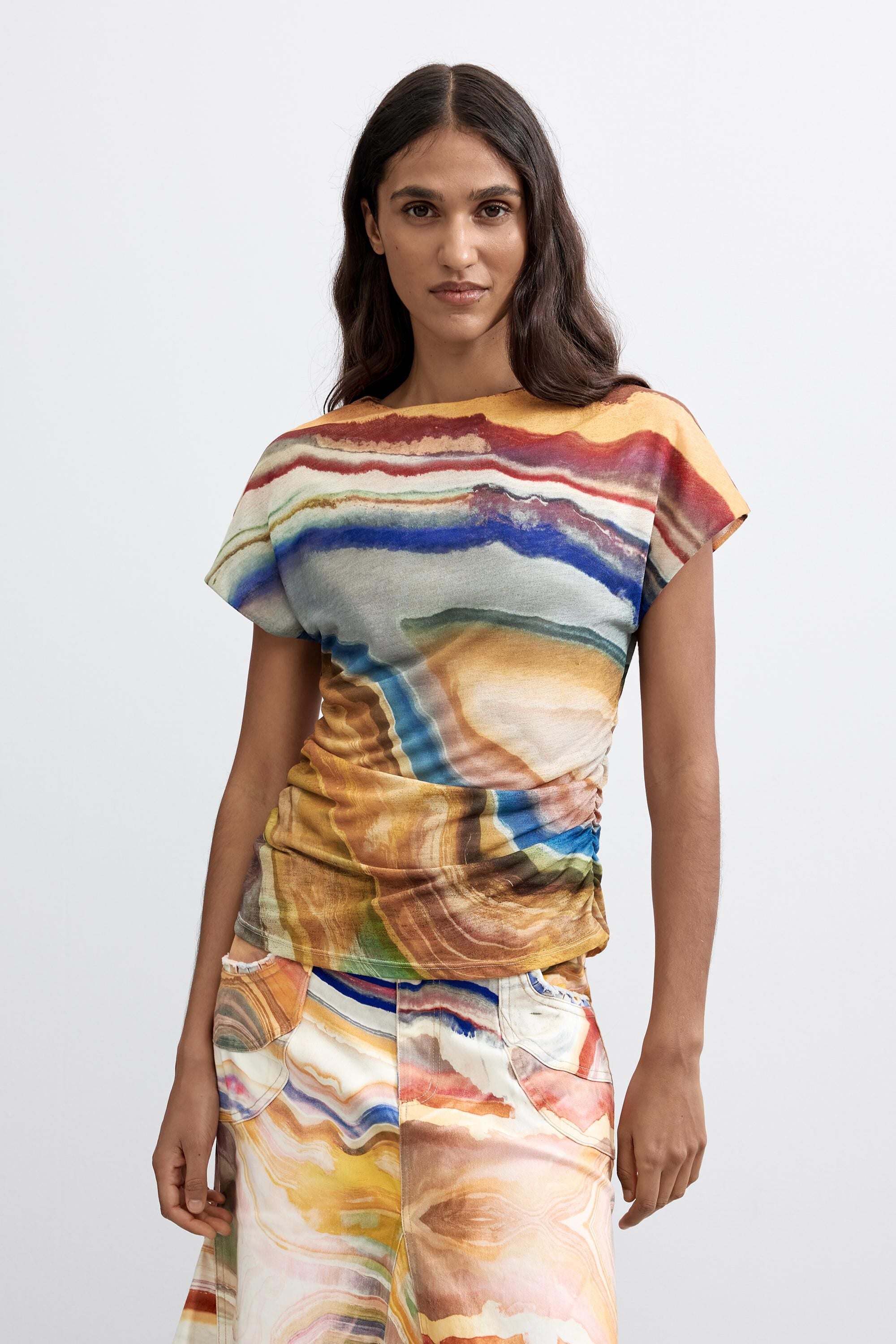 T-shirt imprimé, DESIGUAL