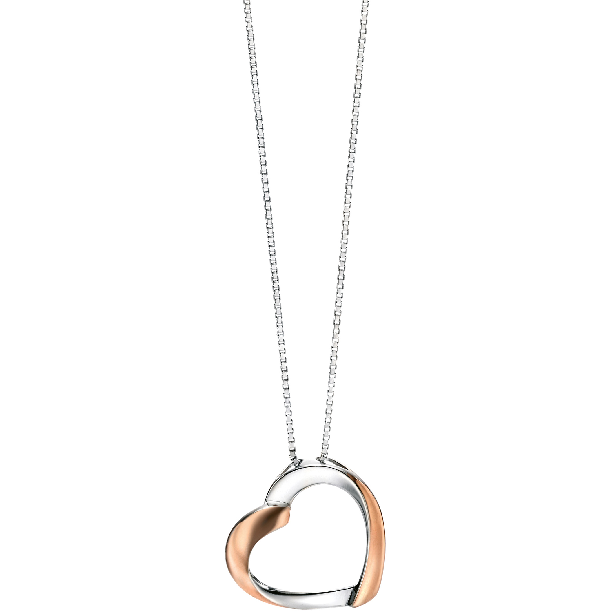 Sterling silver and rose gold plated 