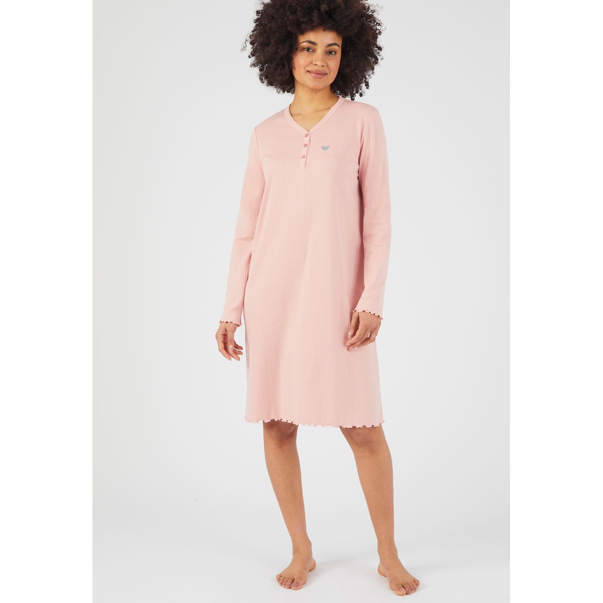 Chemise de nuit manches longues Damart La Redoute