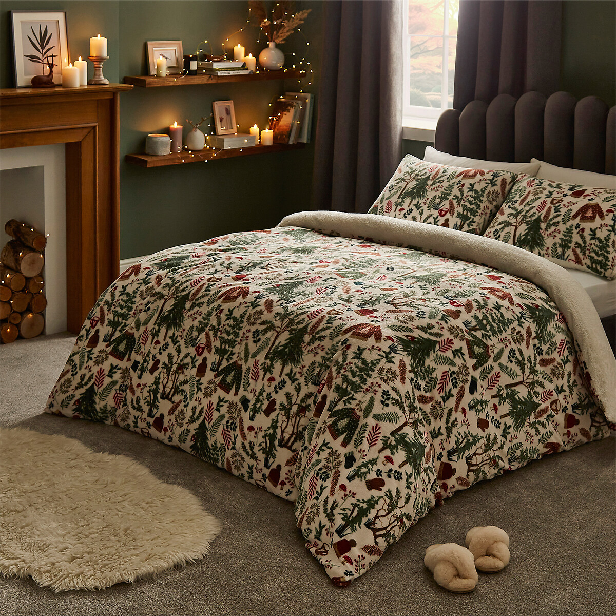 Silent night duvet outlet and pillow set