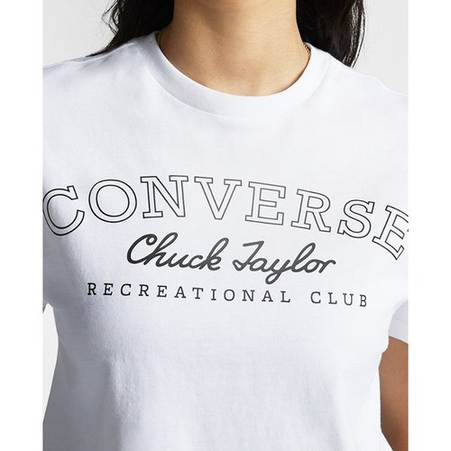 T-shirt crop retro chuck weiss Converse | La Redoute