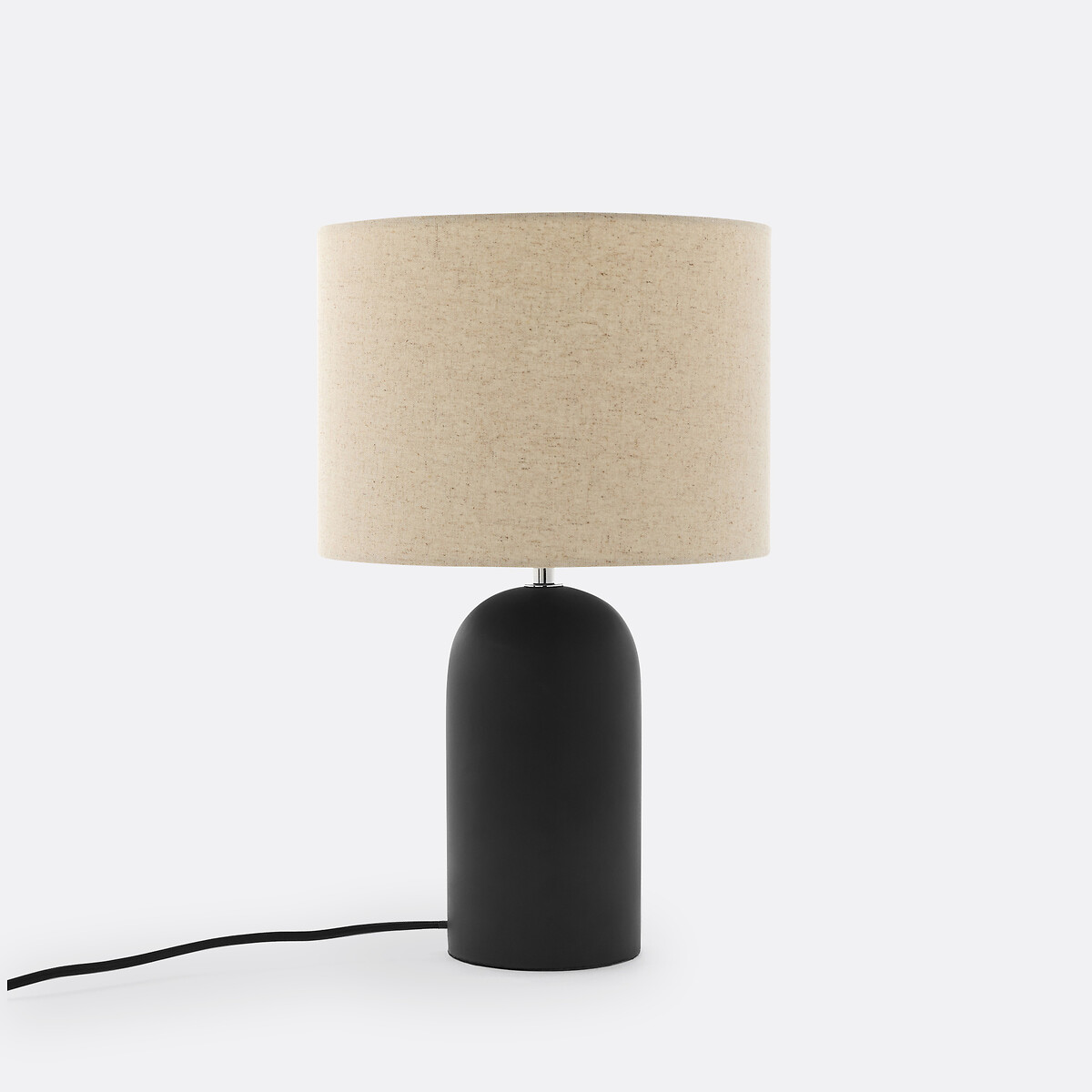 Lampe à poser béton et lin, Emna, LA REDOUTE INTERIEURS