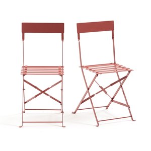 Set of 2 Ozevan Folding Metal Chairs LA REDOUTE INTERIEURS image