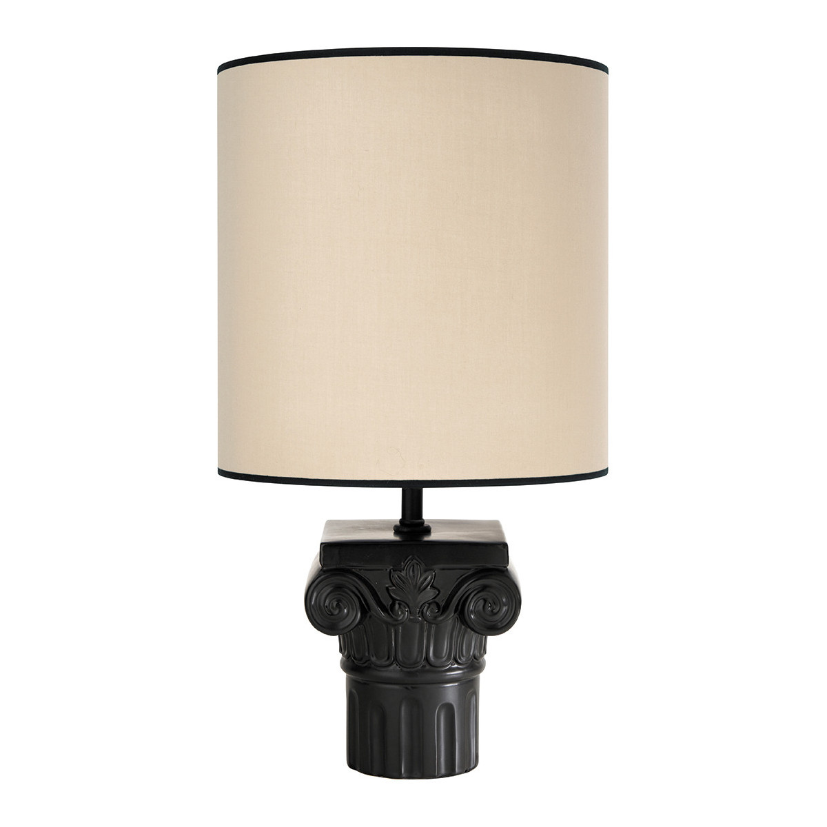 Pied de lampe en céramique, BLANC D’IVOIRE