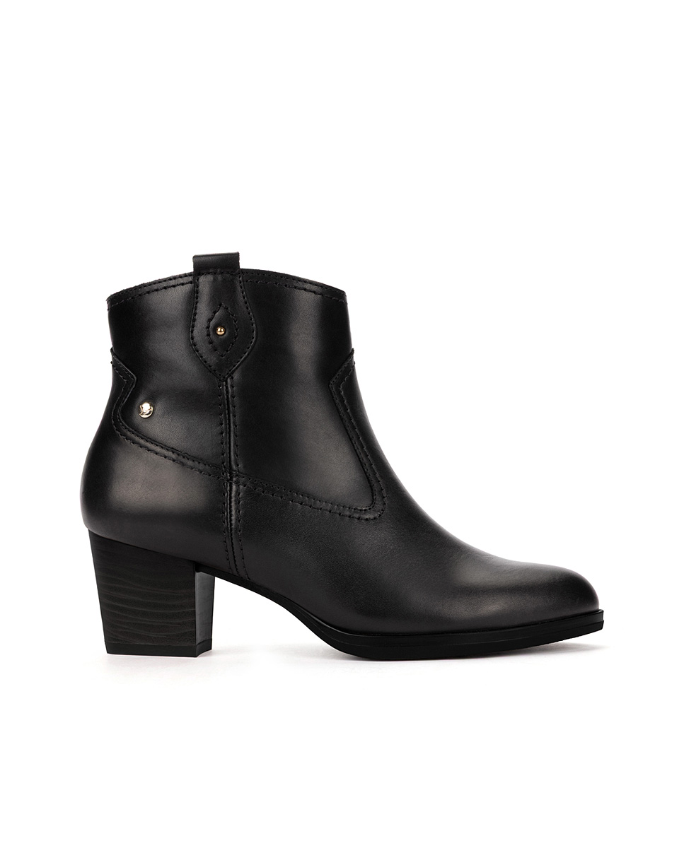 Bottines à talon cuir Zamora, PIKOLINOS