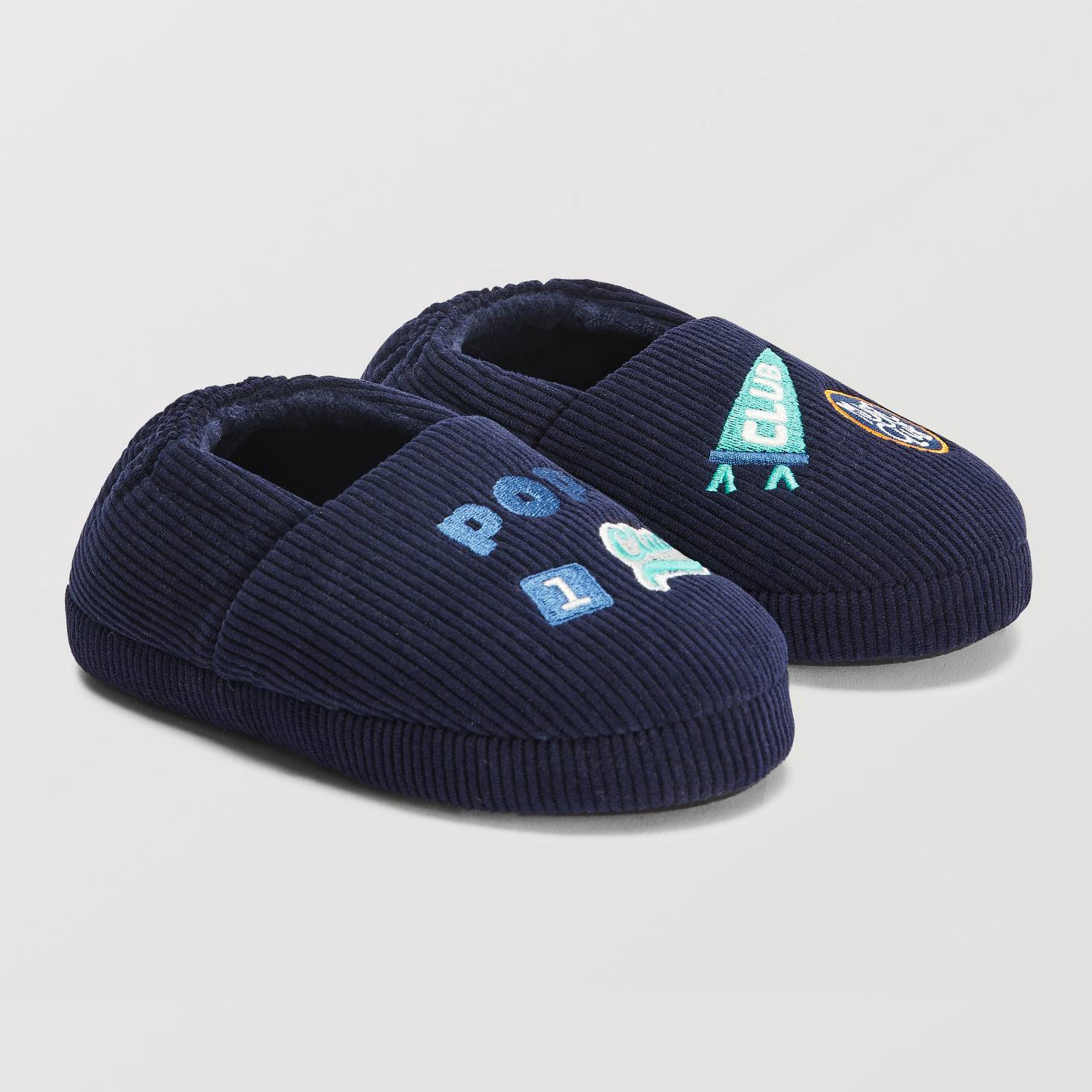 Chaussons garçon velours côtelé, MONOPRIX