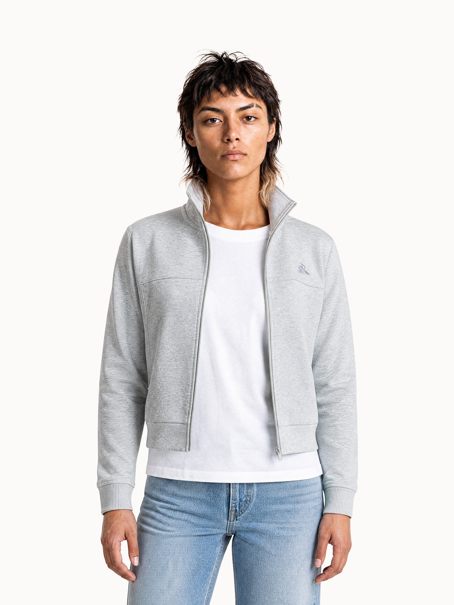 Veste zippée Essentiel en molleton léger Essentiels ton/ton, LE COQ SPORTIF