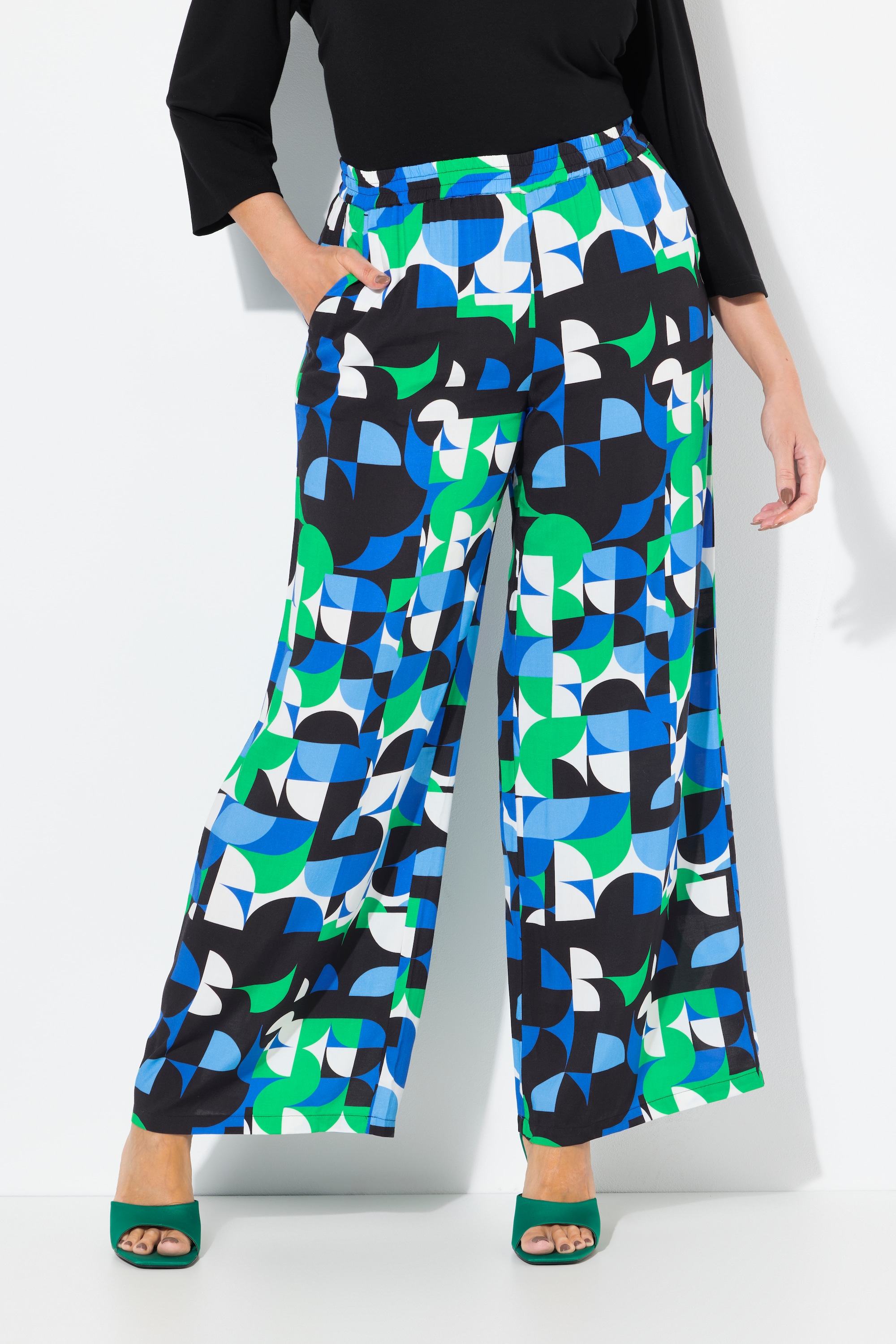 Pantalon dans un imprimé graphique, ULLA POPKEN