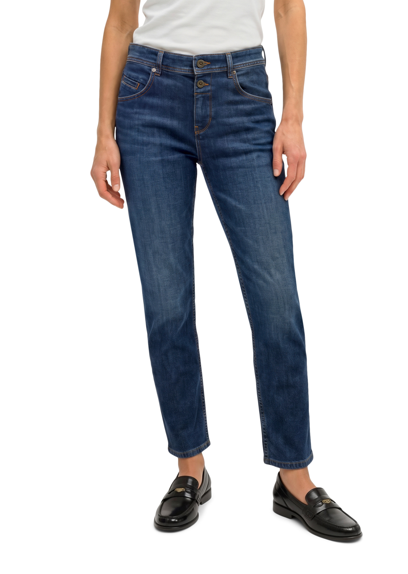 Jeans modèle Theda boyfriend en coton stretch doux, MARC O'POLO