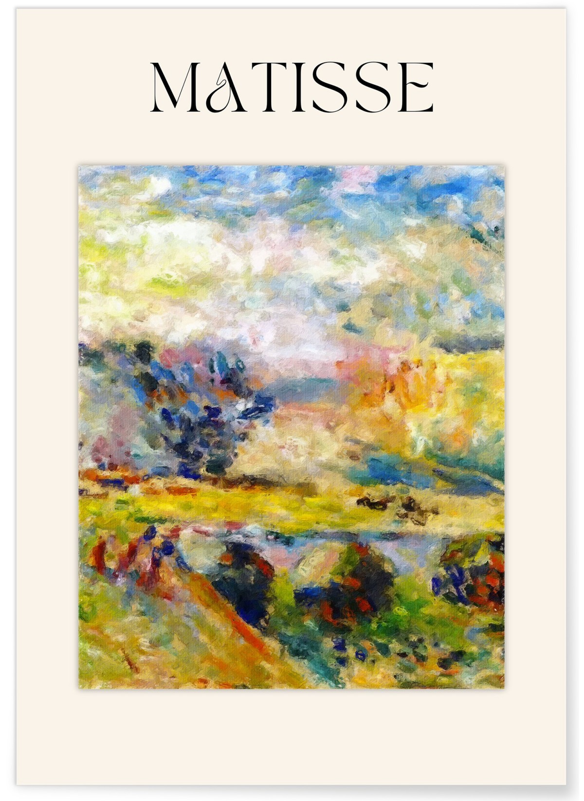 Affiche Matisse - Paysage Coloré, L'AFFICHERIE
