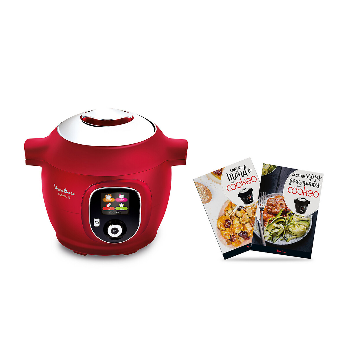 Cookeo 180 Recettes Avec 2 Livres De Cuisine Rouge Moulinex La Redoute