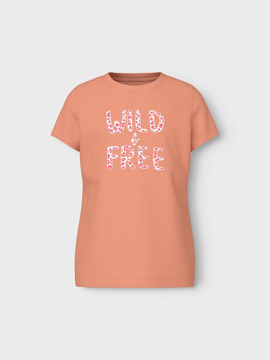 T-shirt met korte mouwen, bedrukte tekst