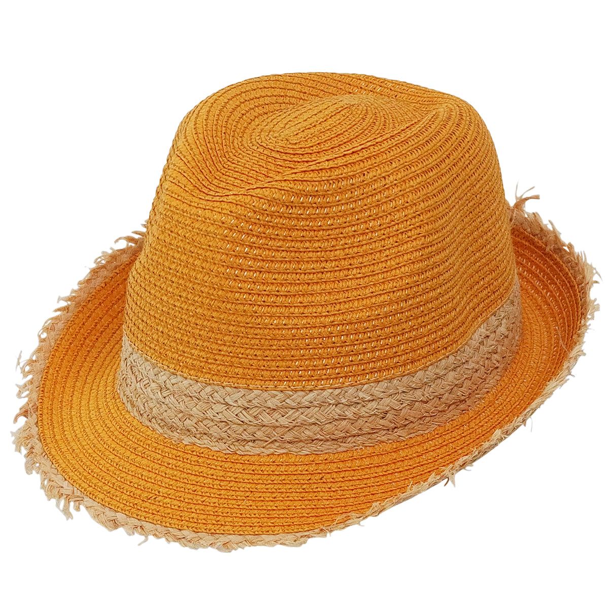 Chapeau Trilby Alvito - Petit Bord - 100% Coton Fabriqué En Italie
