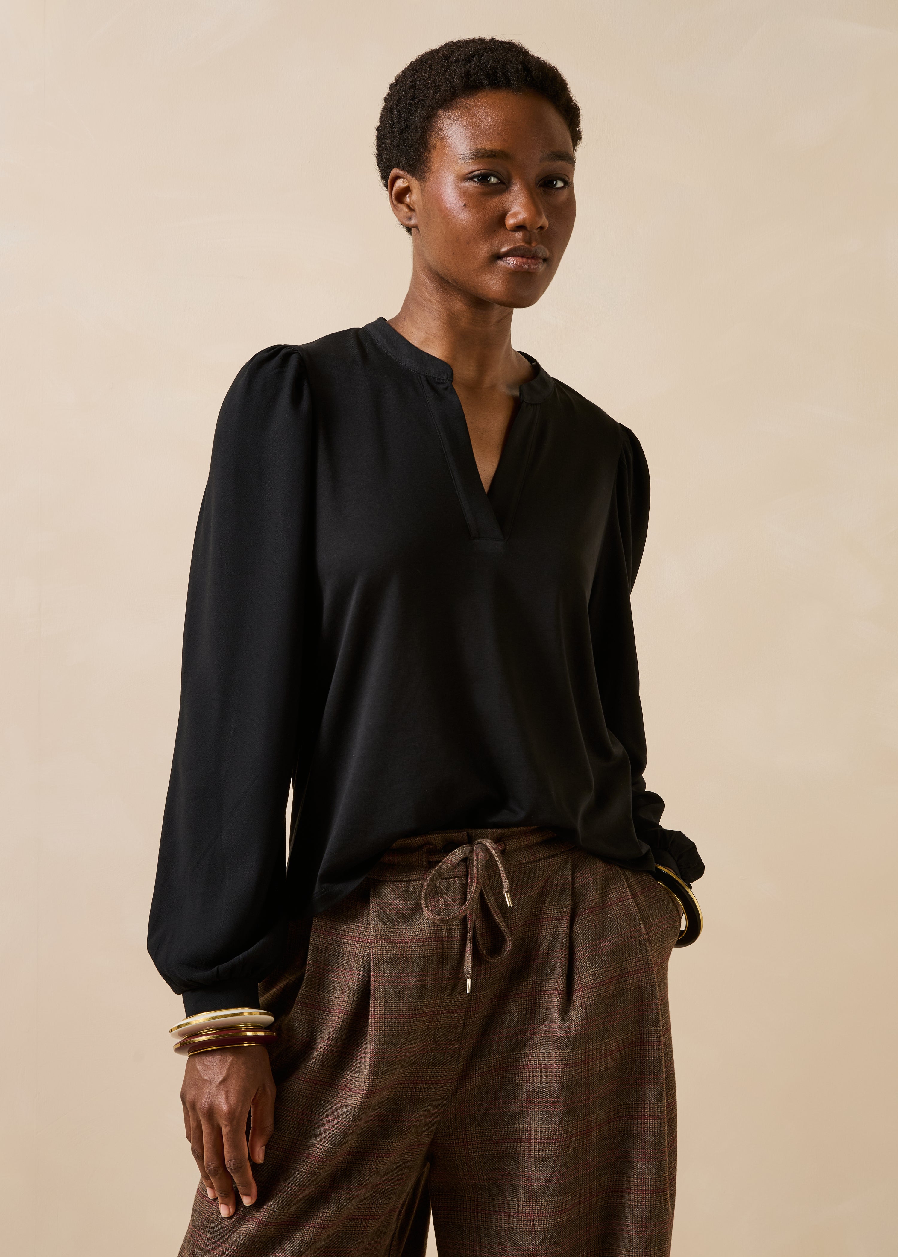 T-shirt en lyocell manches longues, LA FEE MARABOUTEE