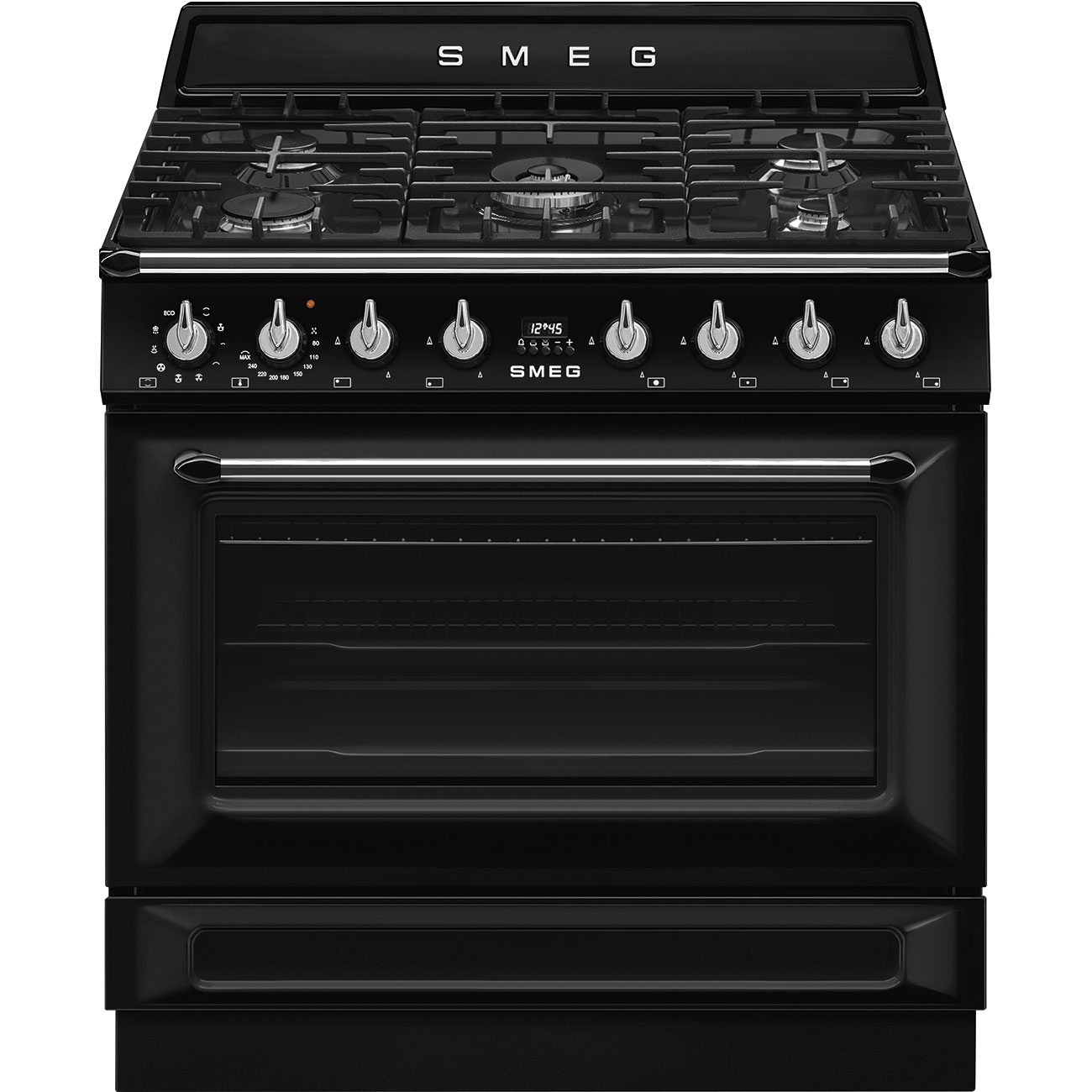 Piano de cuisson gaz 90cm Vapor Clean TR90, SMEG