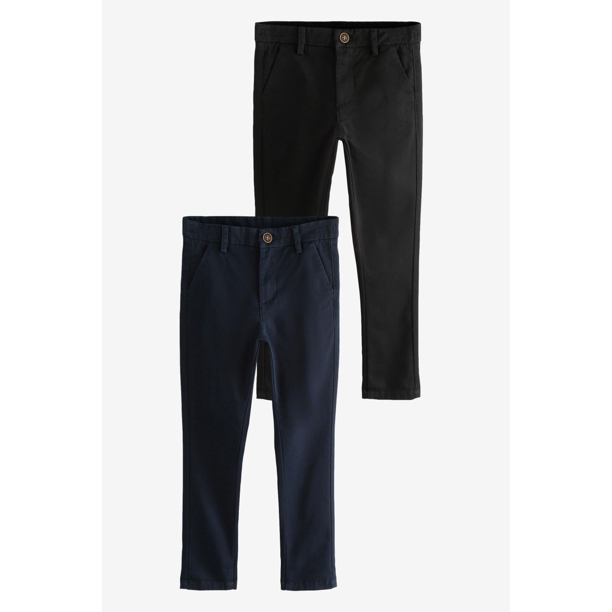 Pantalon chino skinny stretch, lot de 2, NEXT