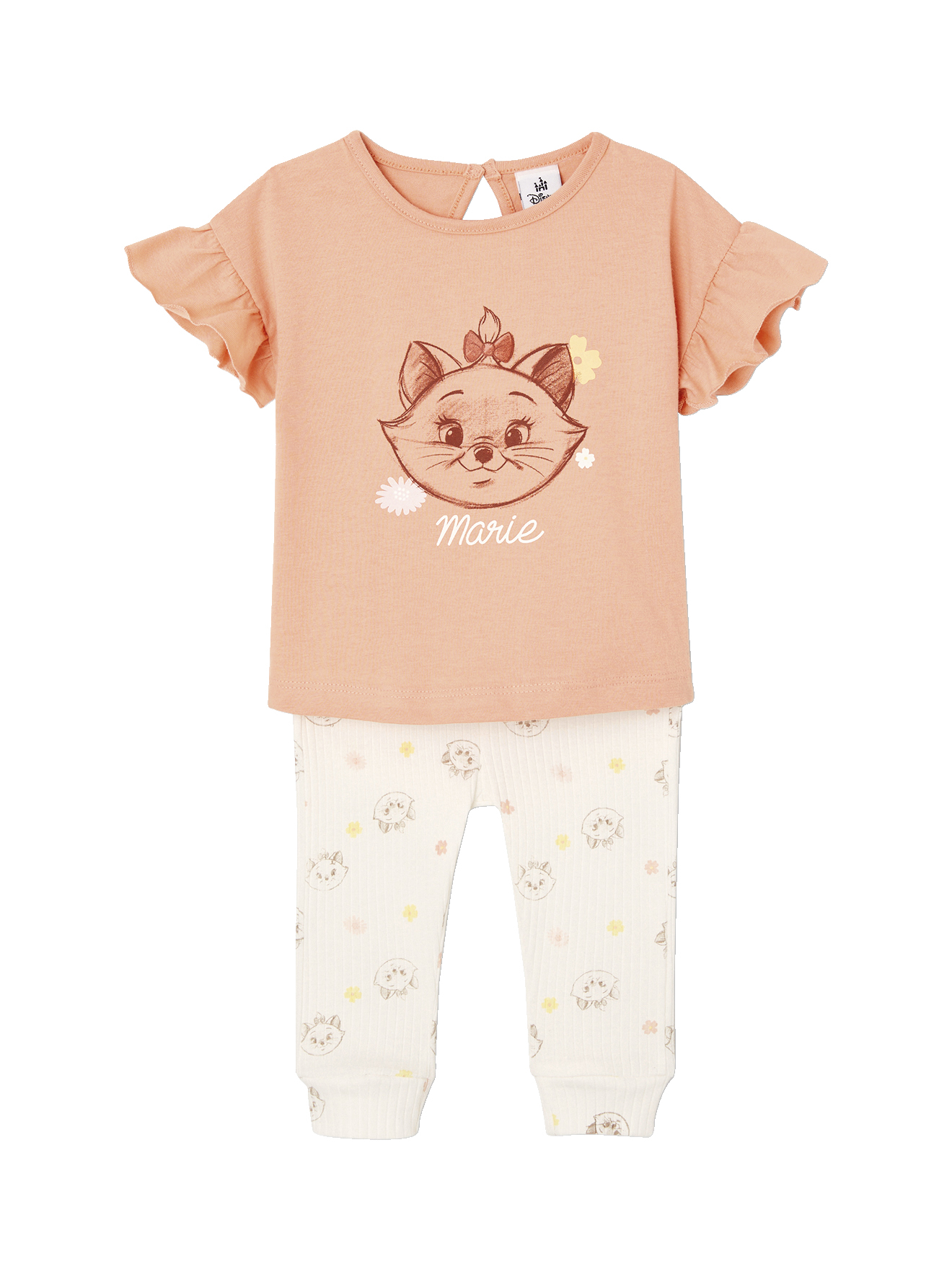 Ensemble bébé T-shirt + legging Disney Marie Les Aristochats, VERTBAUDET