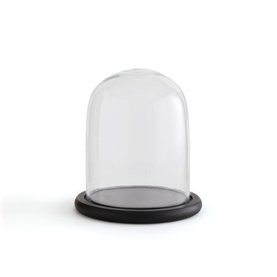 Campana de cristal con base negra, al. 22 cm, Campa LA REDOUTE INTERIEURS