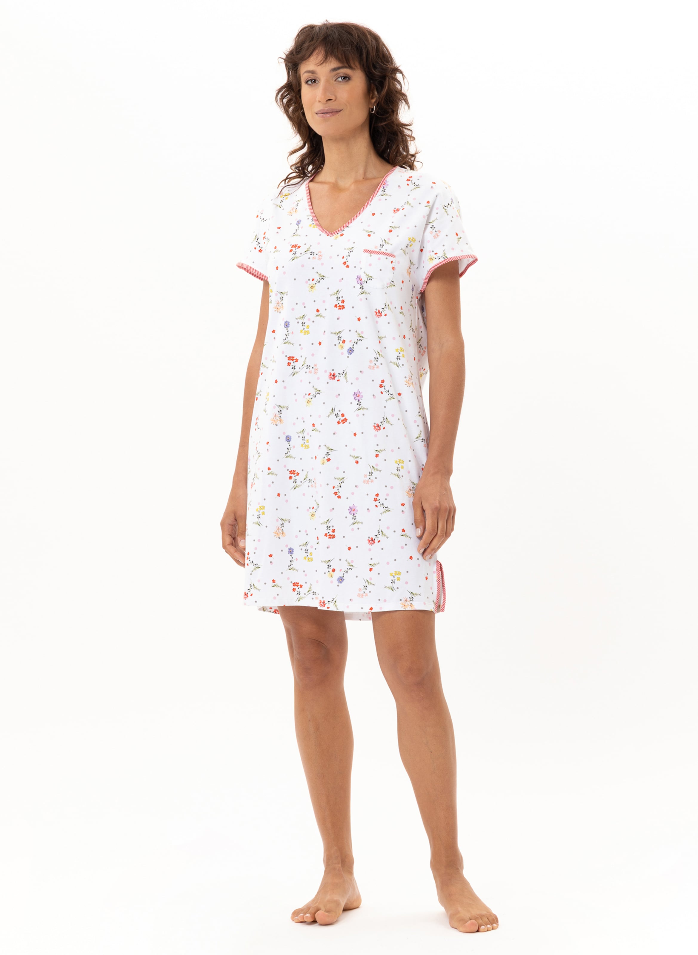 Chemise de nuit en coton DAISY 201, LE CHAT