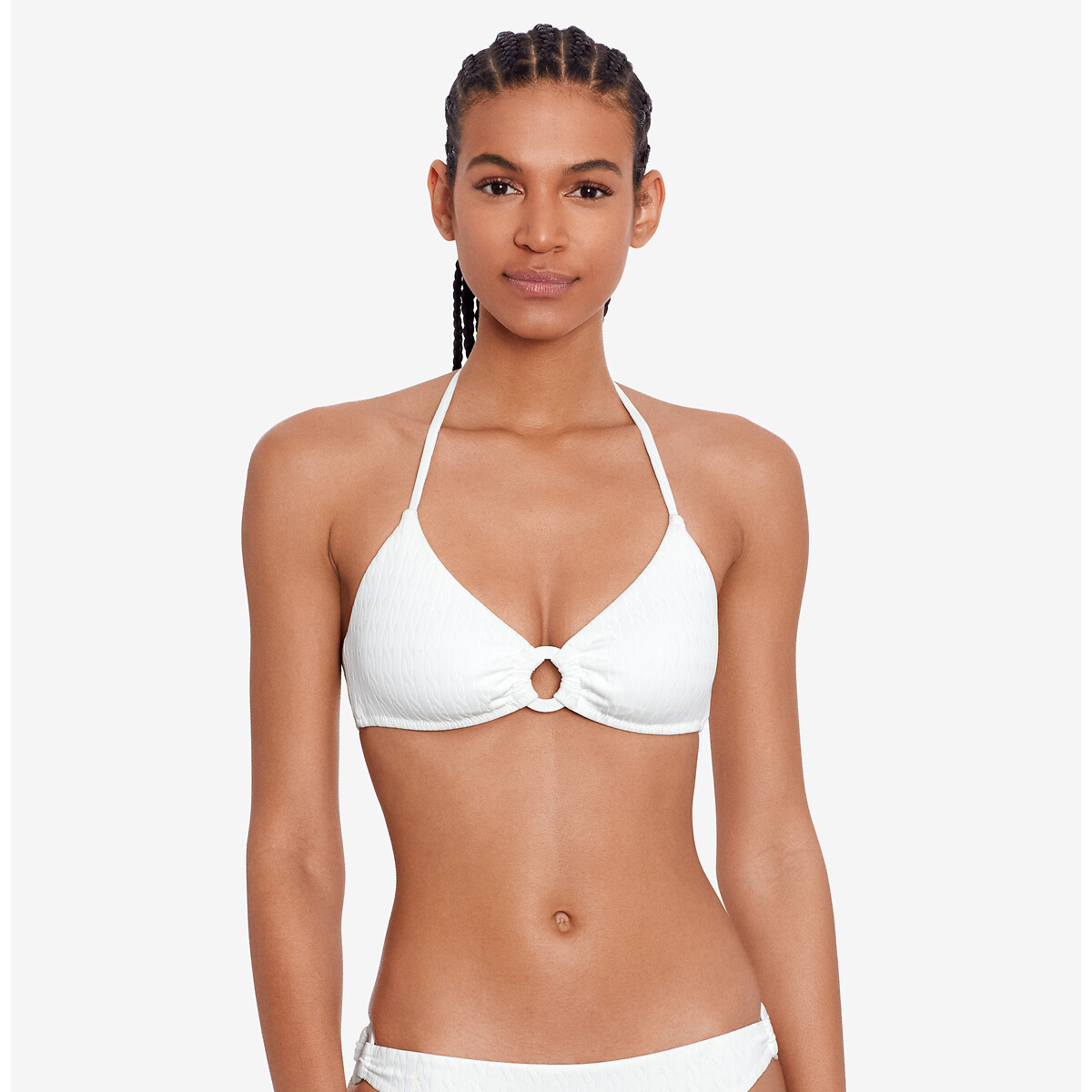 Image of Cable Jacquard Bikini Top