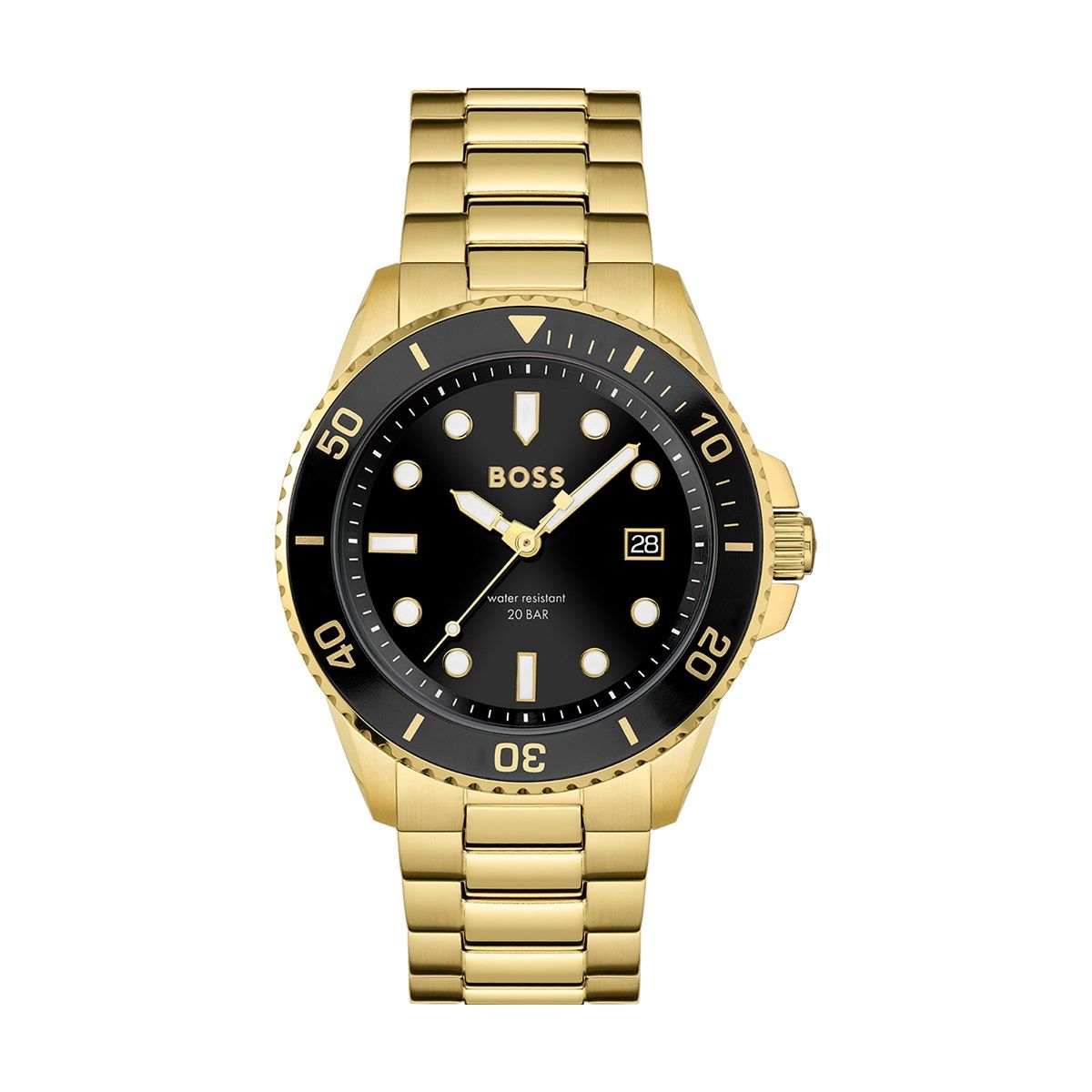 Montre hugo hot sale boss homme or