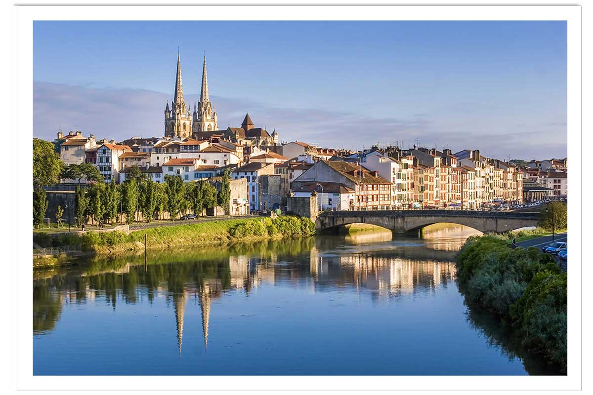 Affiche deco ville bayonne, HEXOA