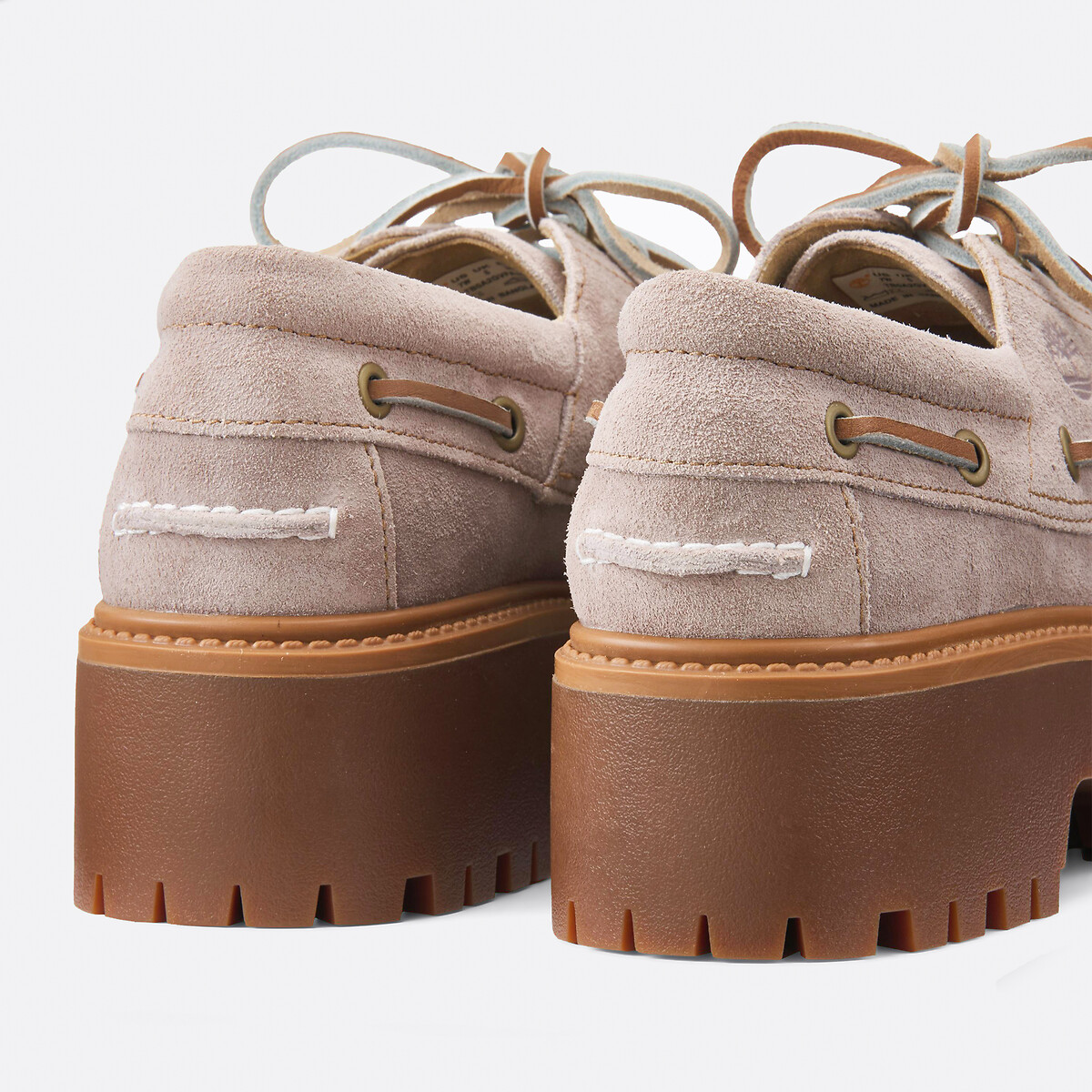 Timberland Zapatos náuticos de cuña Stone Street en piel — photo 3