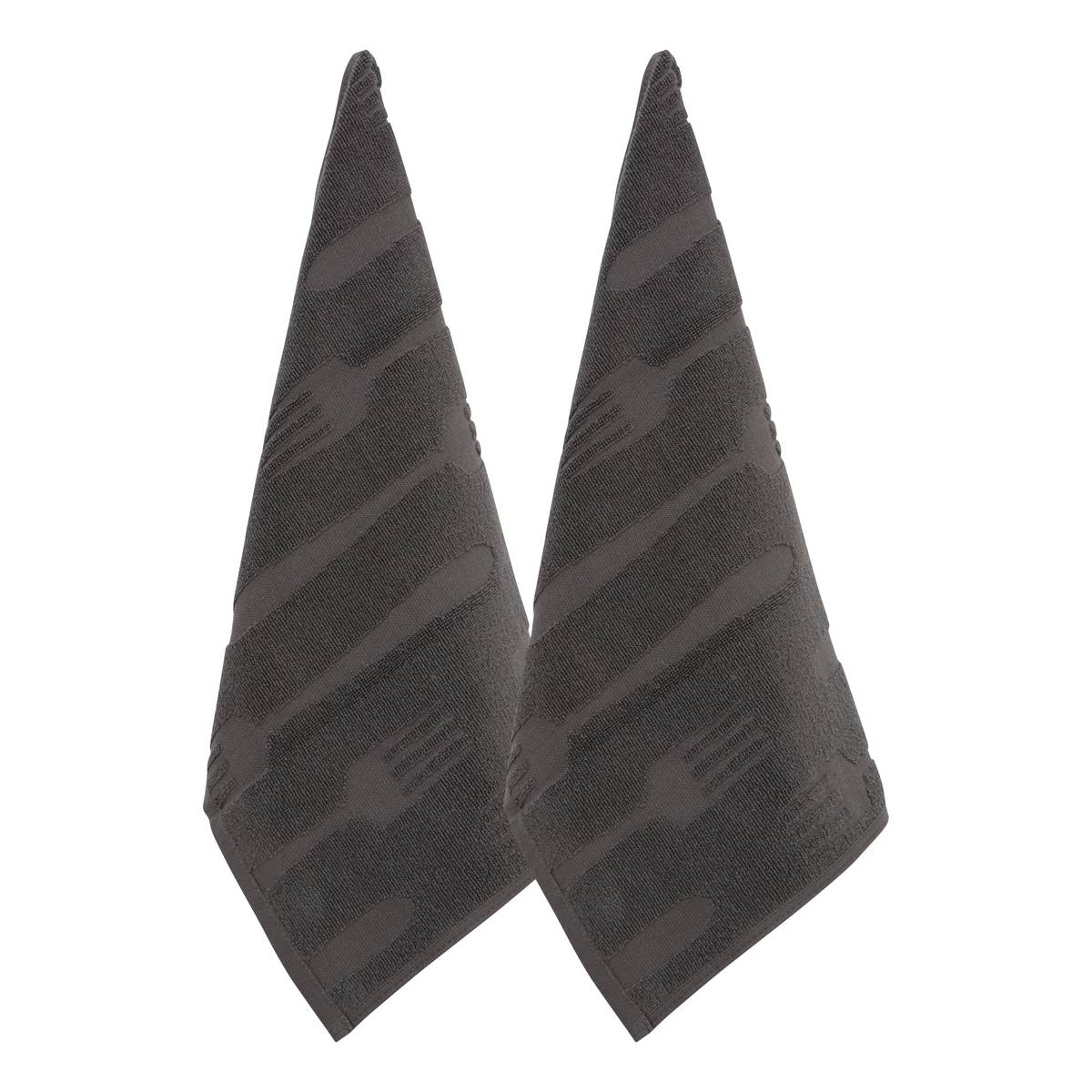 Lot de 2 torchons en coton TERRY, ATMOSPHERA
